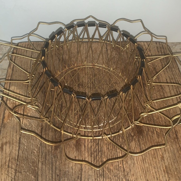 Vintage Original French “ MAGIC BASKET” gold wire 1950’s - Picture 3 of 8